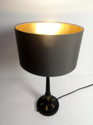 Small Art Nouveau Table Lamp With Brass and Enamel Accents, 1920s-UWE-1180528