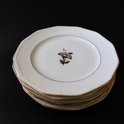 Small Astrid Anemona Dining Plates by Edward Hald, Set of 10-JKV-1795754