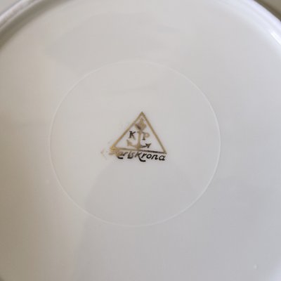 Small Astrid Anemona Dining Plates by Edward Hald, Set of 10-JKV-1795754