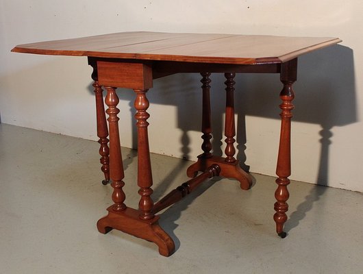 Small Auxiliary Table with Mahogany Shutters, 19th Century-RVK-1422939