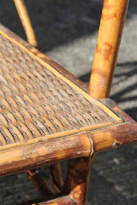 Small Bamboo Sofa with Brass, Italy, 1950s-EH-1094614