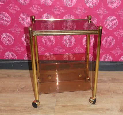 Small Bar Cart in Acrylic Glass, 1970s-AFE-2024532