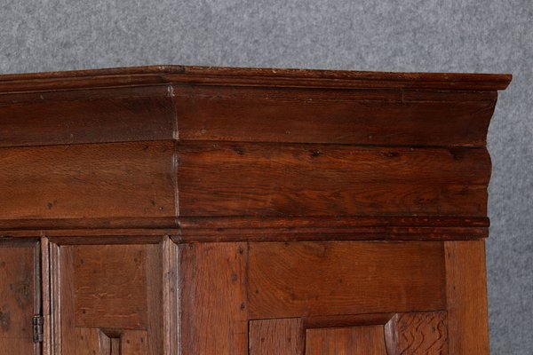 Small Baroque 1-Door Cabinet in Oak, 18th Century-DXD-1132866