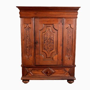 Small Baroque 1-Door Cabinet in Oak, 18th Century-DXD-1132866