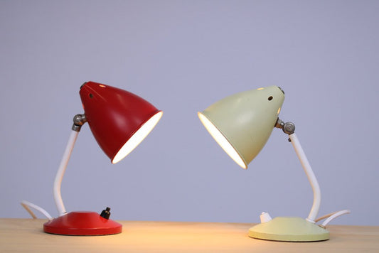 Small Bartje Bedside Lamps by H. Th. J. A. Busquet for Hala, 1950s, Set of 2