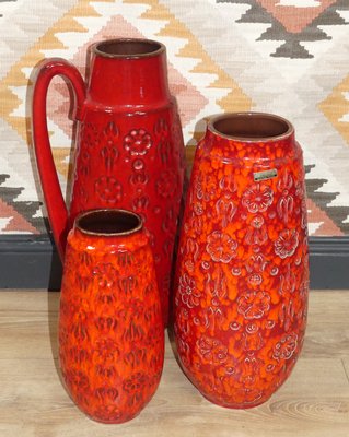 Small Bernina Europa Line 265-30 Floor Vase from Scheurich, 1970s-AFE-1422734