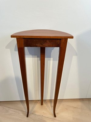 Small Biedermeier Demi-Lune Console Table in Cherry Wood, 1830-NNB-1788050