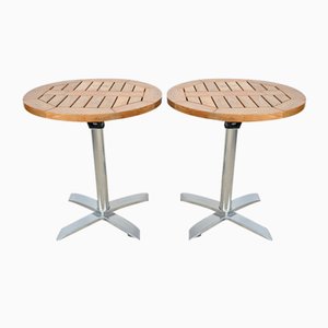 Small Bistro Tables in Ash by R. Vlaemynck, 1990s, Set of 2-RVK-1724727