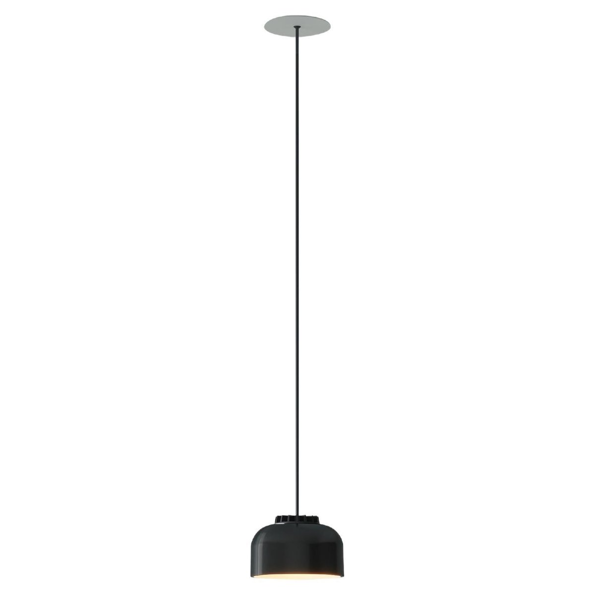 Small Black HeadHat Bowl Pendant Lamp by Santa & Cole