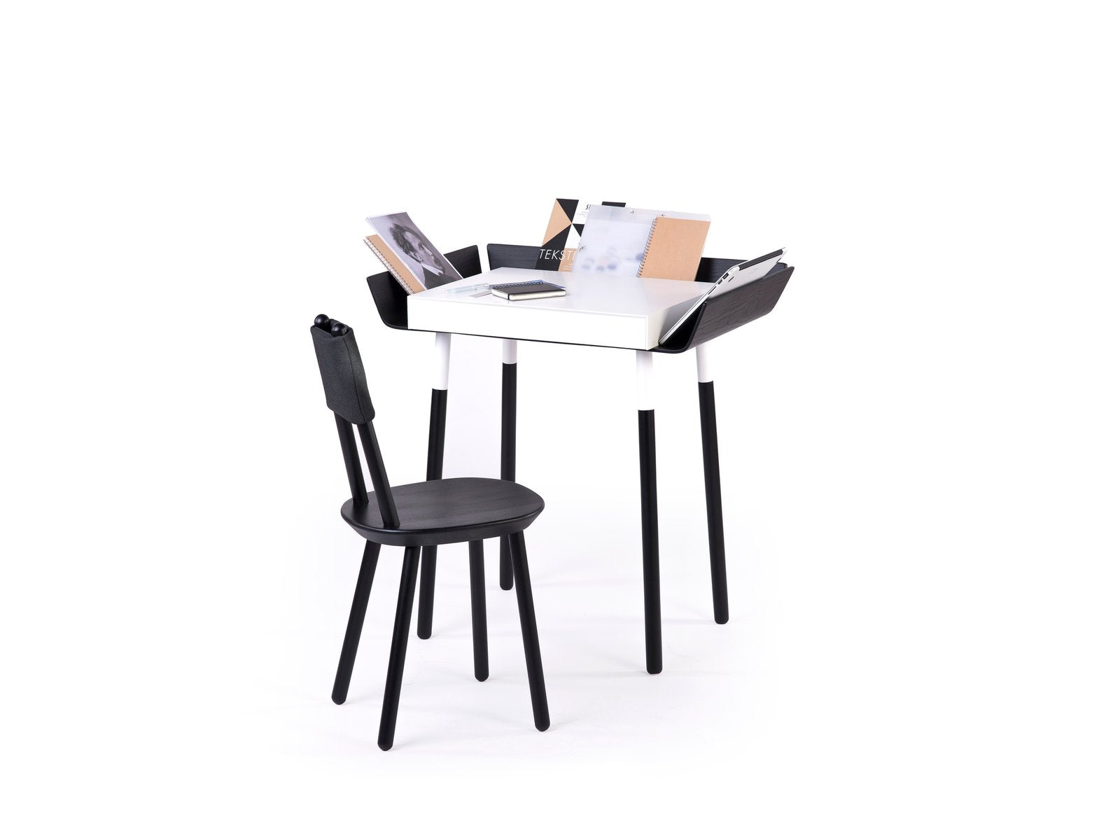 Small Black My Writing Desk in Birch by etc.etc. for Emko