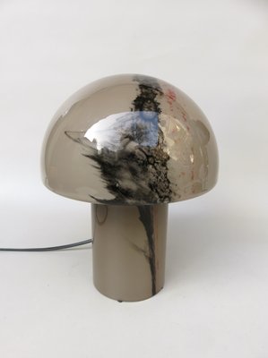 Small Black-Orange Mushroom Luminaire Table Lamp from Peill & Putzler, 1970s-EY-1251730