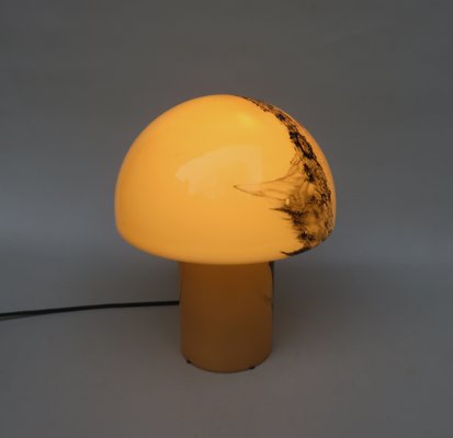 Small Black-Orange Mushroom Luminaire Table Lamp from Peill & Putzler, 1970s-EY-1251730