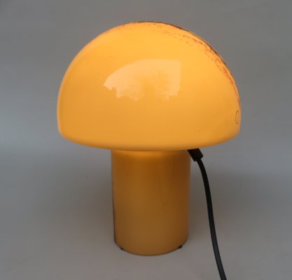 Small Black-Orange Mushroom Luminaire Table Lamp from Peill & Putzler, 1970s-EY-1251730