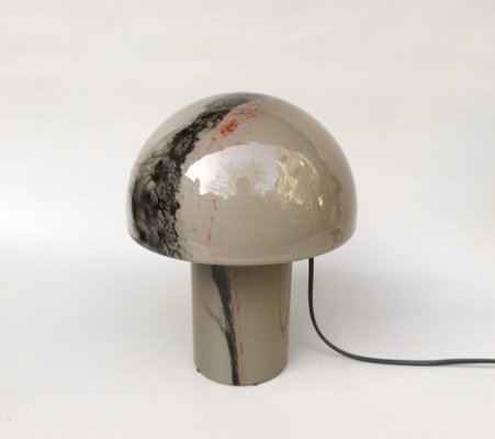 Small Black-Orange Mushroom Luminaire Table Lamp from Peill & Putzler, 1970s-EY-1251730