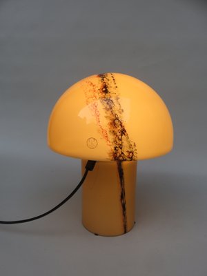 Small Black-Orange Mushroom Luminaire Table Lamp from Peill & Putzler, 1970s-EY-1251730