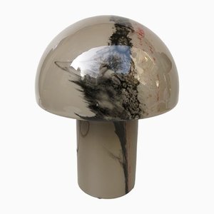 Small Black-Orange Mushroom Luminaire Table Lamp from Peill & Putzler, 1970s-EY-1251730