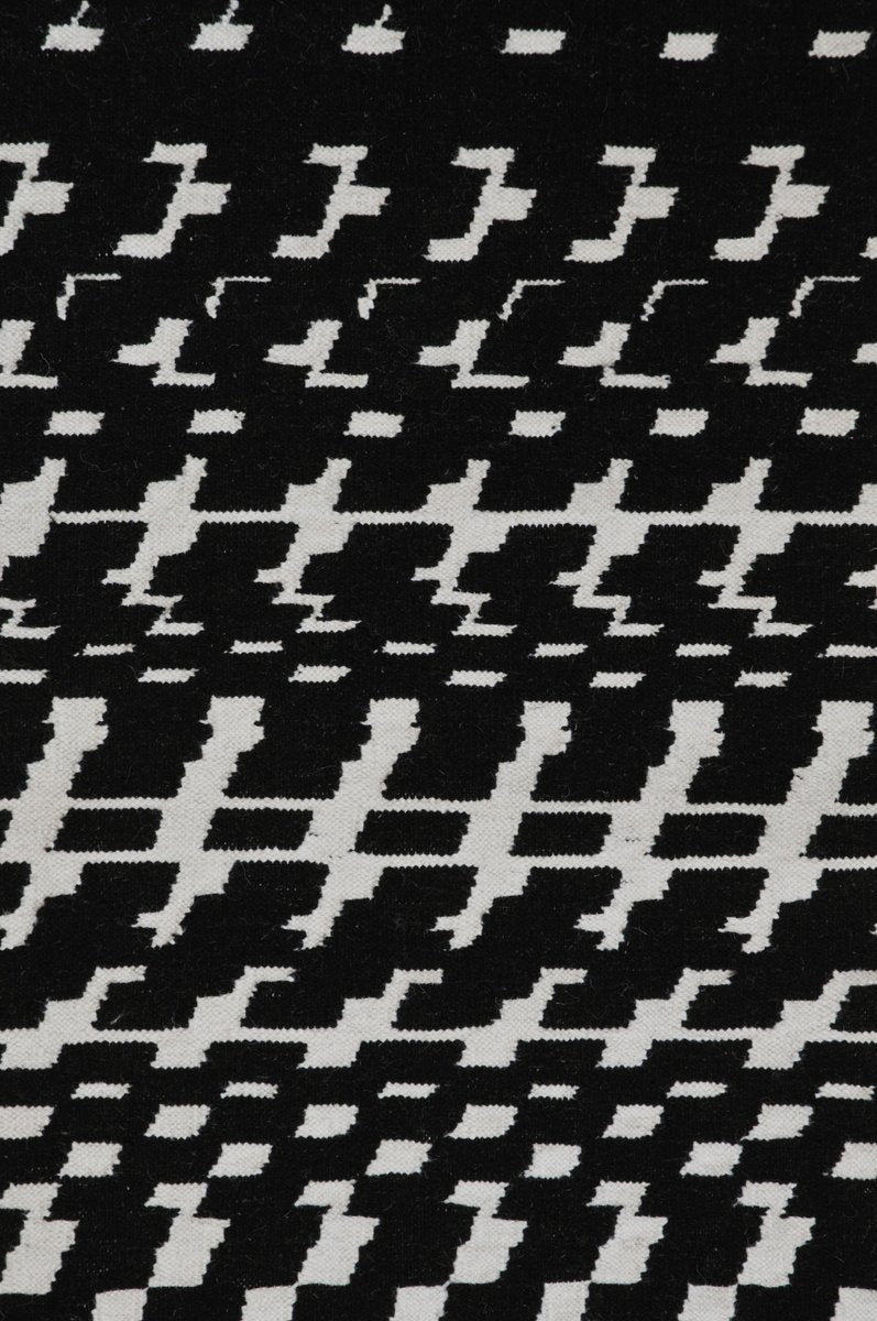 Small Black White Fuori Tempo Rug by Paolo Giordano for I-and-I Collection