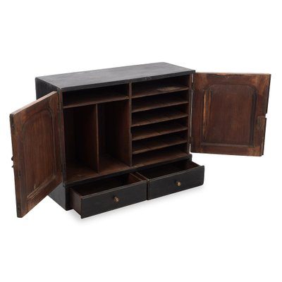 Small Black Wooden Storage Buffet, 20th Century-NQ-1754778