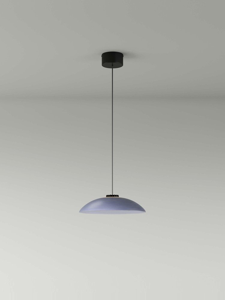 Small Blue Headhat Plate Pendant Lamp by Santa & Cole