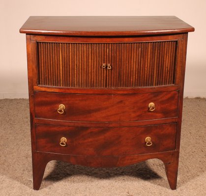 Small Bowfront Chest of Drawers, 19th Century-HPU-1764496