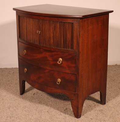 Small Bowfront Chest of Drawers, 19th Century-HPU-1764496