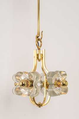 Small Brass and Crystal Glass Pendant from Sische, Germany, 1970s-UGR-1085418