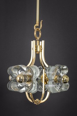 Small Brass and Crystal Glass Pendant from Sische, Germany, 1970s-UGR-1085418