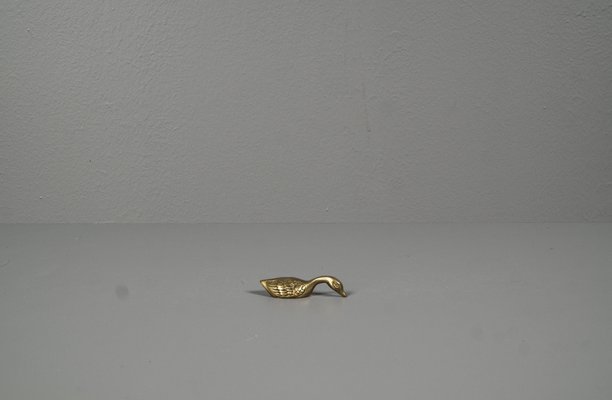 Small Brass Duck Hand Charm, Taiwan-VLO-1162478