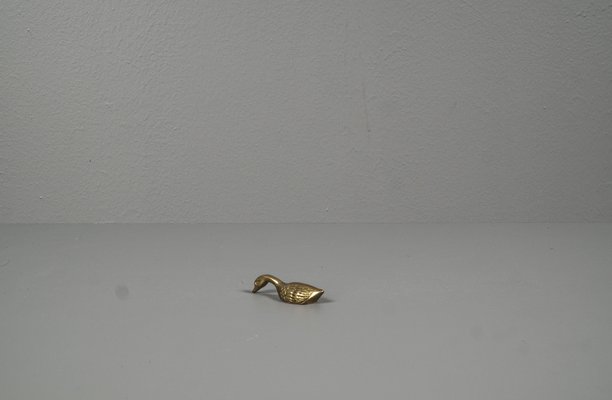 Small Brass Duck Hand Charm, Taiwan-VLO-1162478