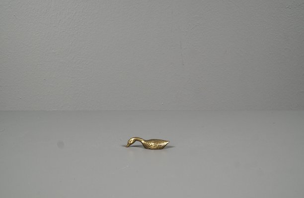 Small Brass Duck Hand Charm, Taiwan-VLO-1162478