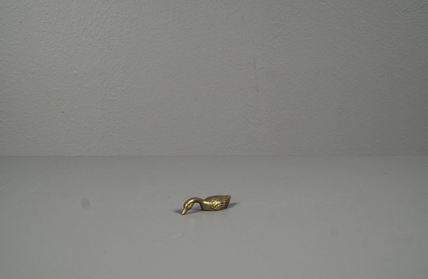 Small Brass Duck Hand Charm, Taiwan-VLO-1162478