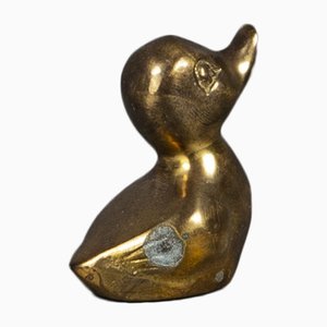 Small Brass Duck Hand Charm-VLO-1173598