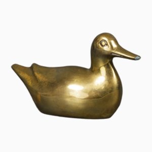 Small Brass Duck Hand Charm-VLO-1259424