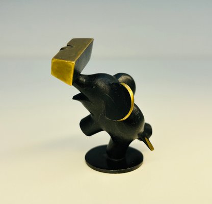 Small Brass Elephant by Richard Rohac, 1950s-GLD-1765528