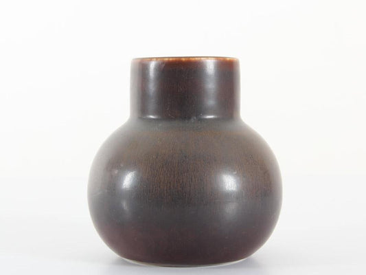 Small Brown Hare's Fur Glaze CEA Vase by Carl-Harry Stalhane for Rörstrand, 1950s