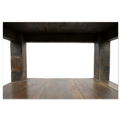 Small Brown Wood Table-NQ-1815785