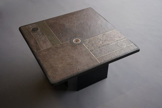 Small Brutalist Coffee Table by Marcus Kingma, 1970s