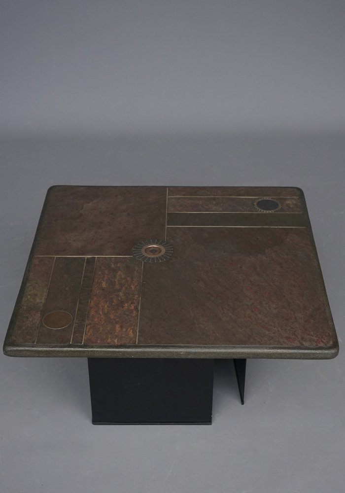 Small Brutalist Coffee Table by Marcus Kingma, 1970s