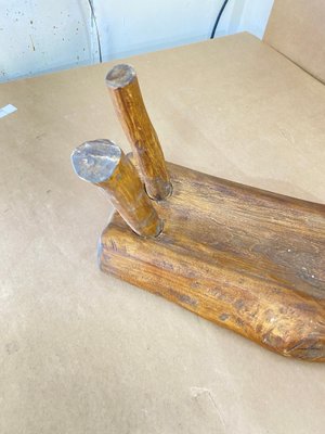 Small Brutalist French Stool, 1950s-UR-1334384