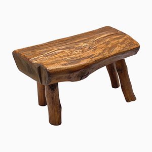 Small Brutalist French Stool, 1950s-UR-1334384