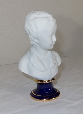 Small Bust of Alexandre Brongniart in Biscuit Porcelain in the style of J.A. Houdon-RVK-1153847