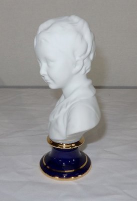 Small Bust of Alexandre Brongniart in Biscuit Porcelain in the style of J.A. Houdon-RVK-1153847