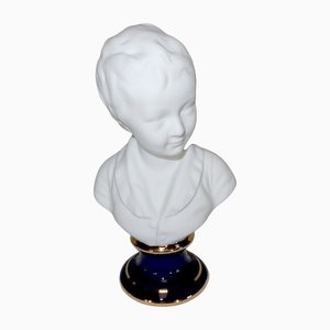 Small Bust of Alexandre Brongniart in Biscuit Porcelain in the style of J.A. Houdon-RVK-1153847