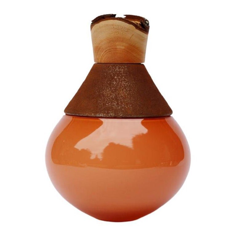 Small Candy Apricot India Vase by Pia Wüstenberg