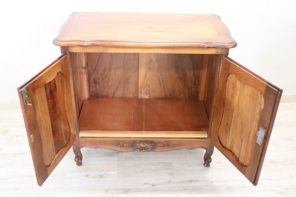 Small Carved Walnut Cabinet, 1920s-DCO-1161029