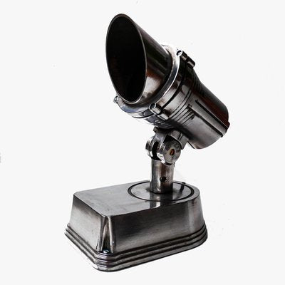 Small Cast Aluminum & Iron Projector Table Lamp-PSG-1315514