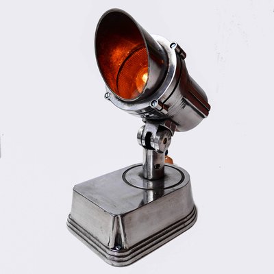 Small Cast Aluminum & Iron Projector Table Lamp-PSG-1315514