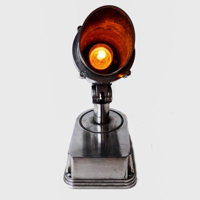 Small Cast Aluminum & Iron Projector Table Lamp-PSG-1315514