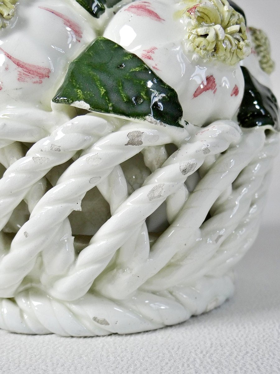 Small Centerpiece Basket of Vegetables Garlic