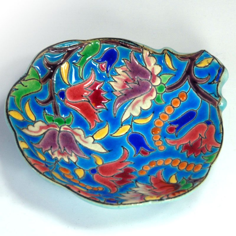 Small Ceramic Dish from Faïenceries Et Emaux De Longwy, 1930s